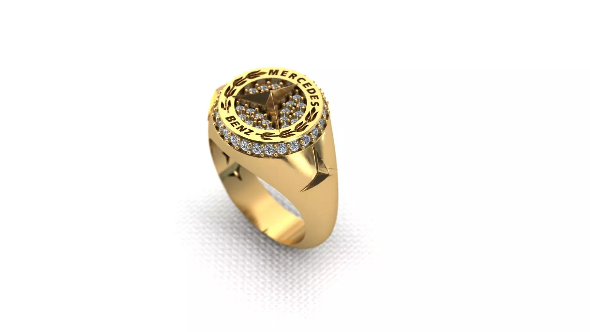 Mercedes ring 3D print model_0