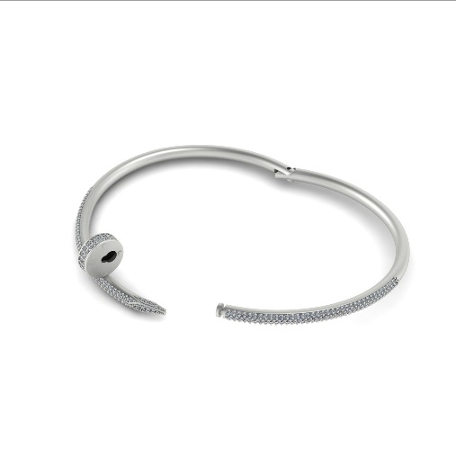  Cartier  bracelet size 18 3D print model_1