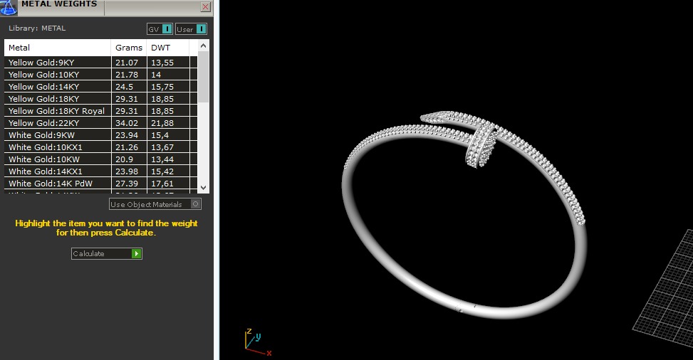  Cartier  bracelet size 18 3D print model_3