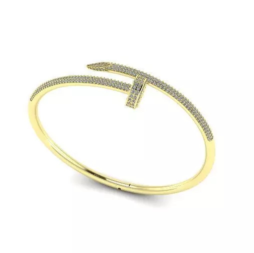  Cartier  bracelet size 18 3D print model_0