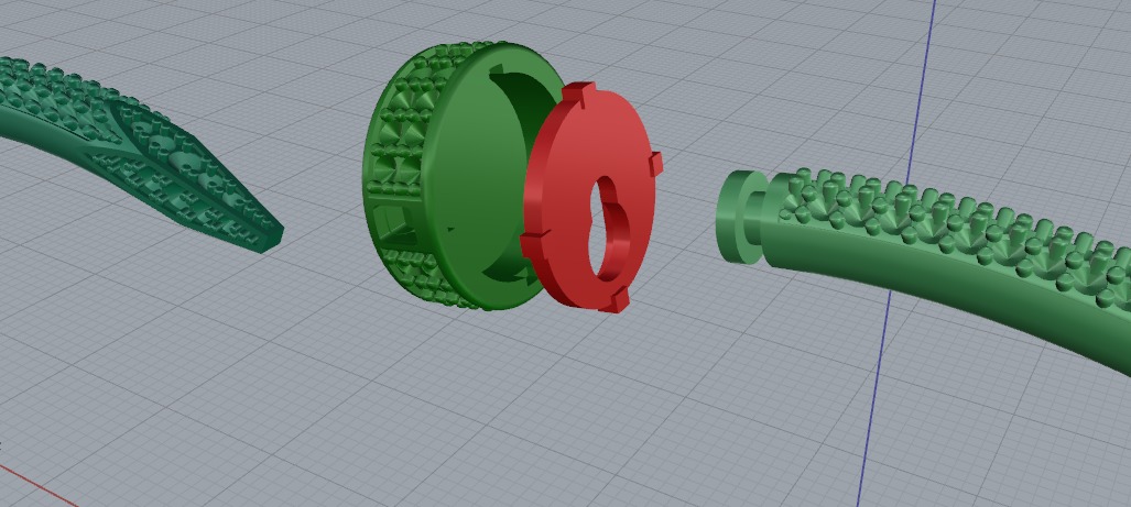  Cartier  bracelet size 18 3D print model_10