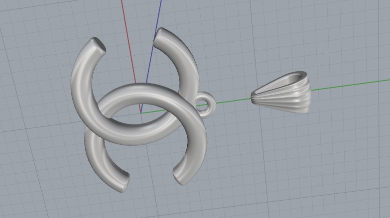   Pendant  logo 3D print model_7