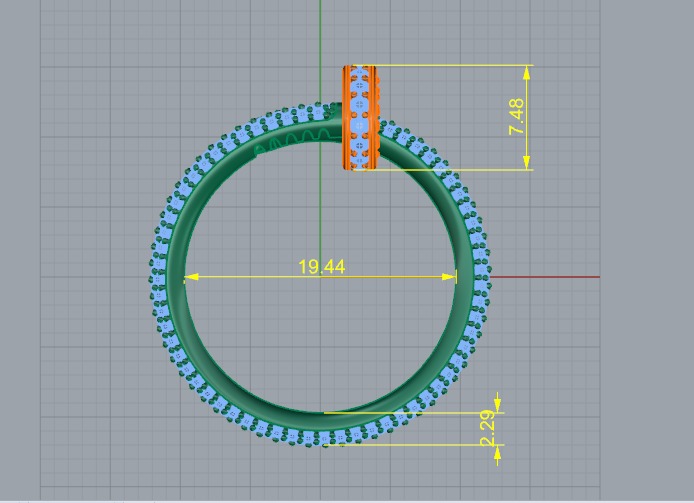  Cartier  Ring   3D print model_4