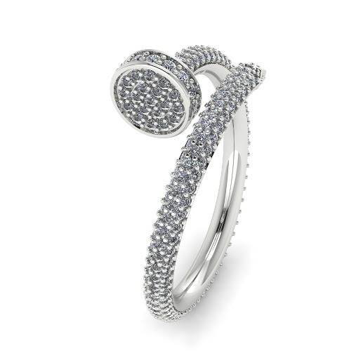  Cartier  Ring   3D print model_1