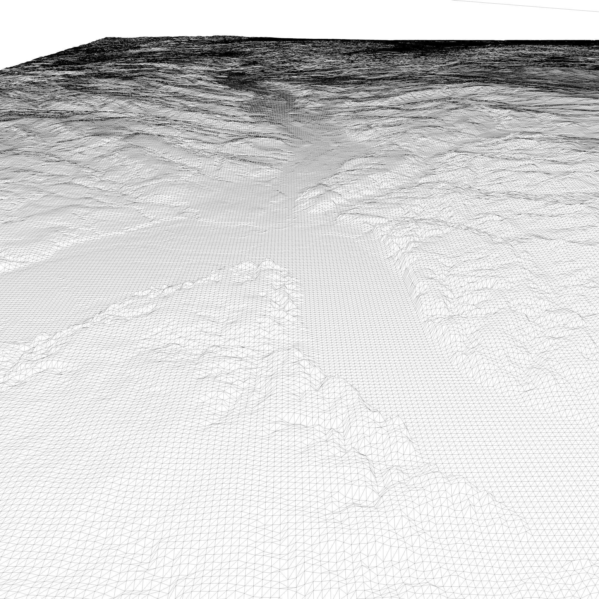 North Dakota Topographic Map STL Model 3D print model_6