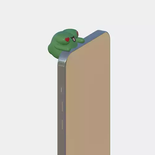 Frog Love Phone Charm 3D print model