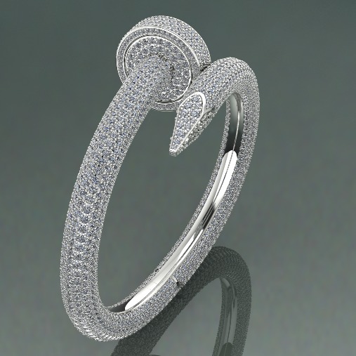  Cartier Bracelet   3D print model_1