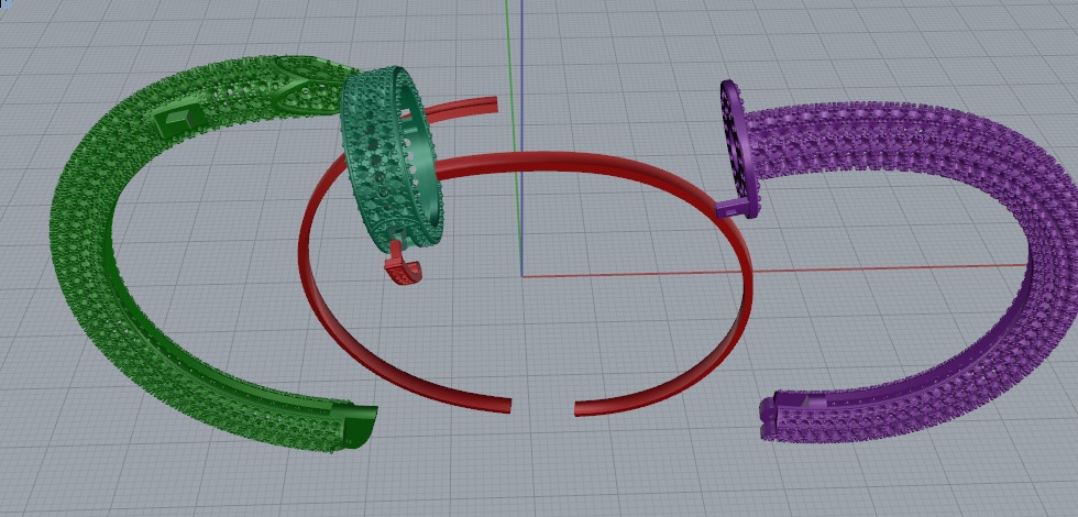  Cartier Bracelet   3D print model_6