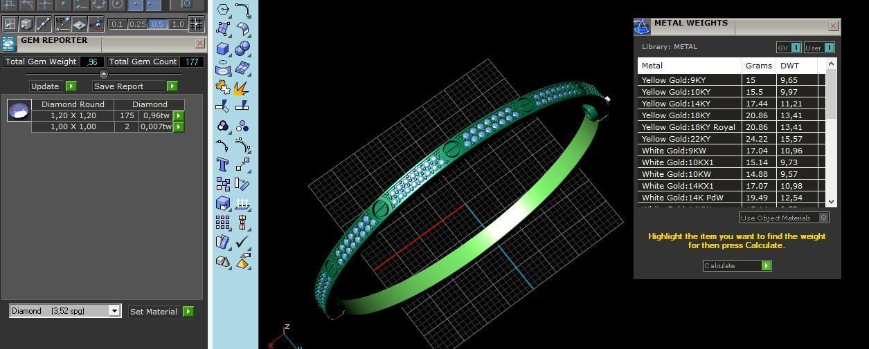  Cartier Bracelet 170 mm 3D print model_8