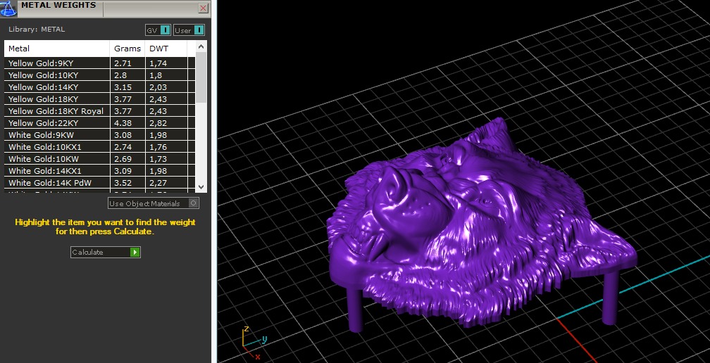   Wolf   pendant 3D print model_7