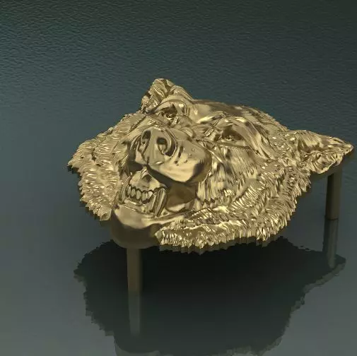   Wolf   pendant 3D print model_0