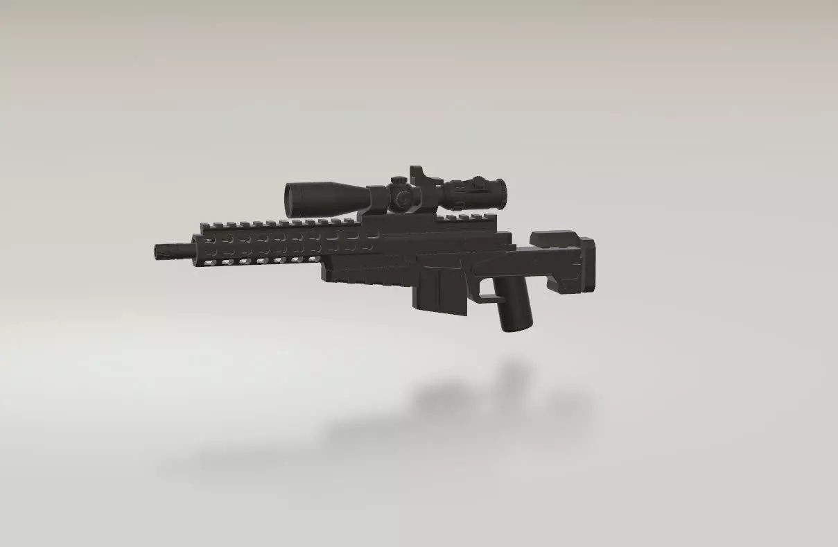 AX308 Sniper gun Weapon for Minifigures 3D print model_0