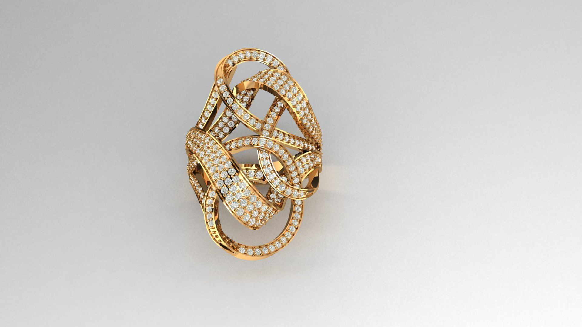 dimand ring 3D print model_2