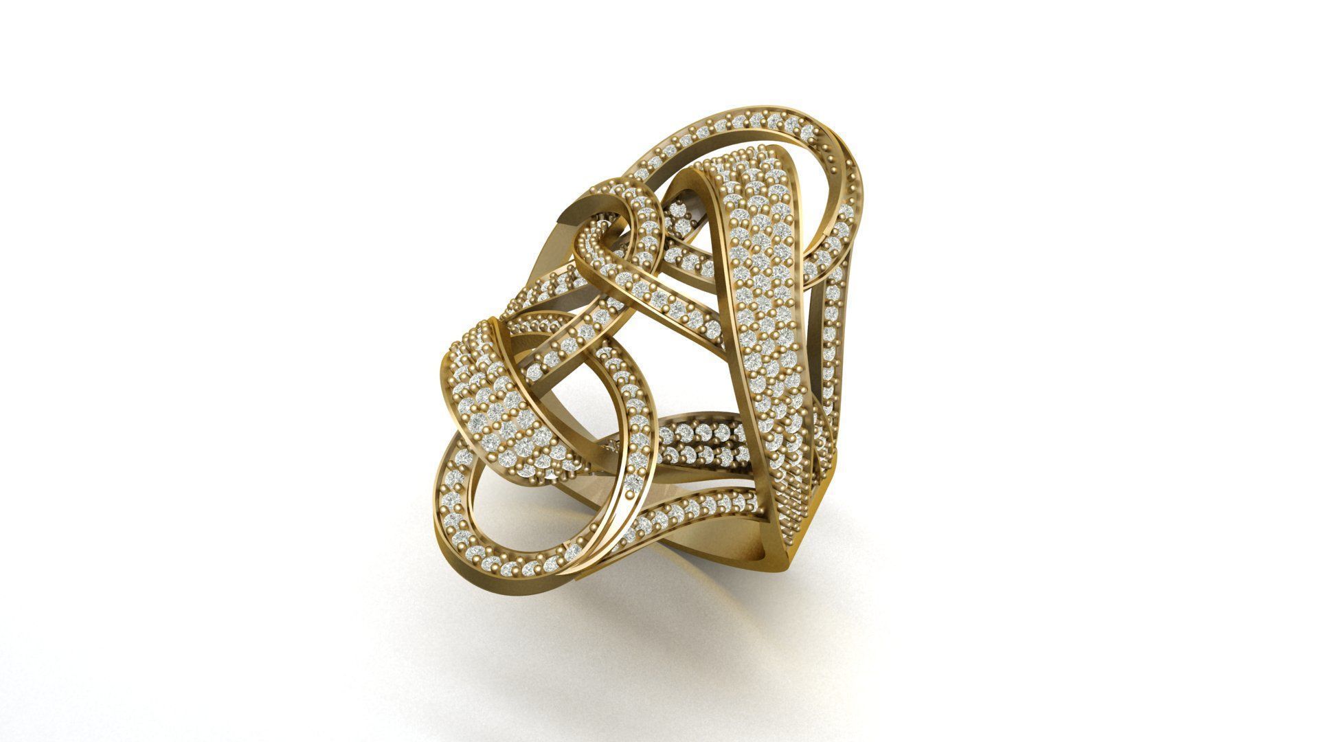 dimand ring 3D print model_5