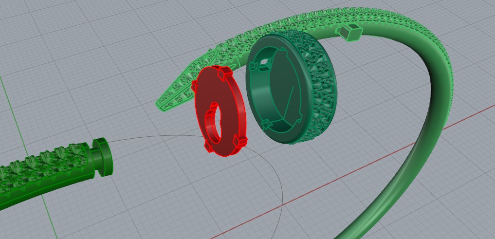  Cartier  bracelet 3D print model_4