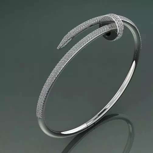 Cartier  bracelet 3D print model_0