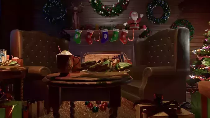 The Festive Christmas 3D Asset Pack 3D model