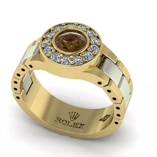 Rolex ring ro 3D print model