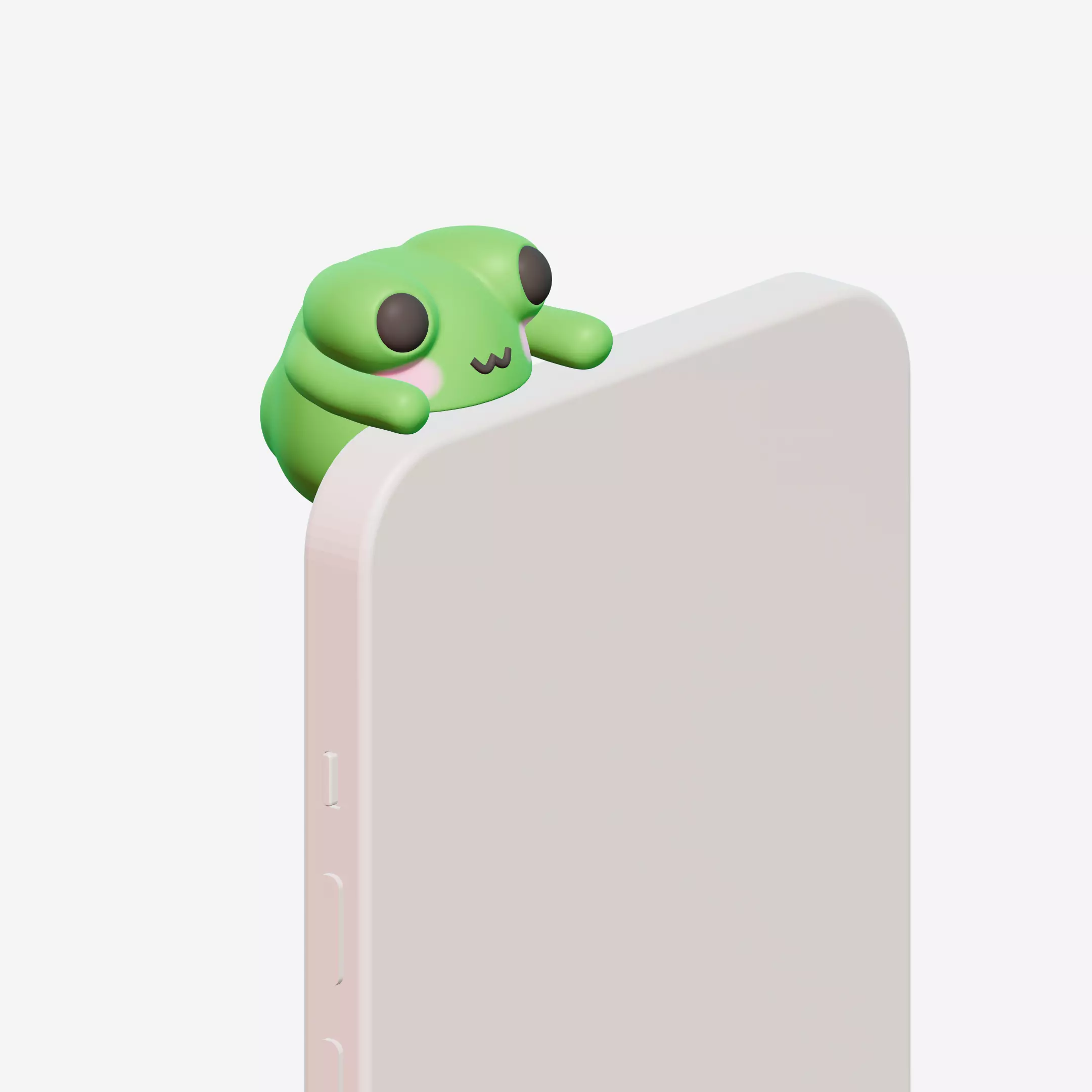 Happy Frog Phone Charm 3D print model