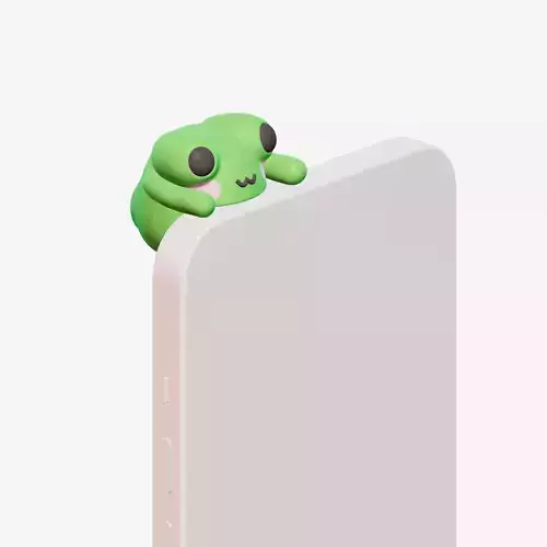 Happy Frog Phone Charm