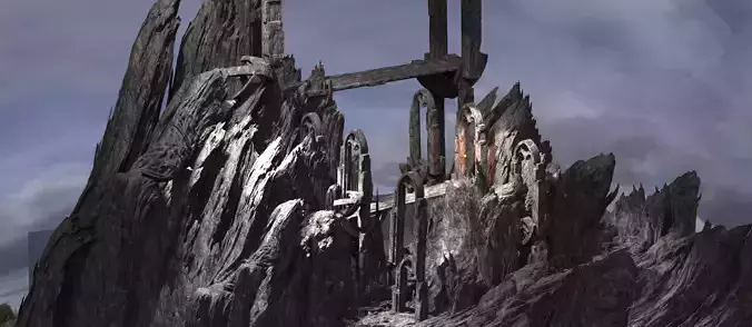 Gorgoroth Temple Fortress Ruins bridge 6