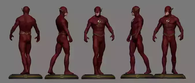 The flash DC Statue 