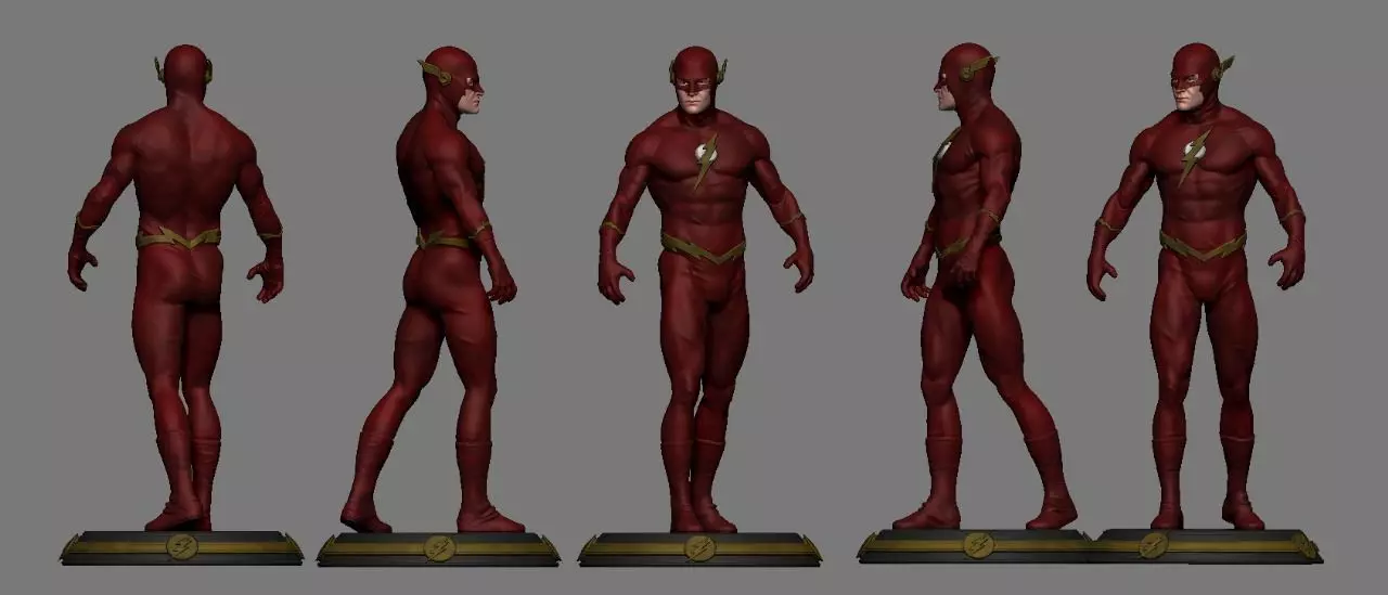 The flash DC Statue 3D print model