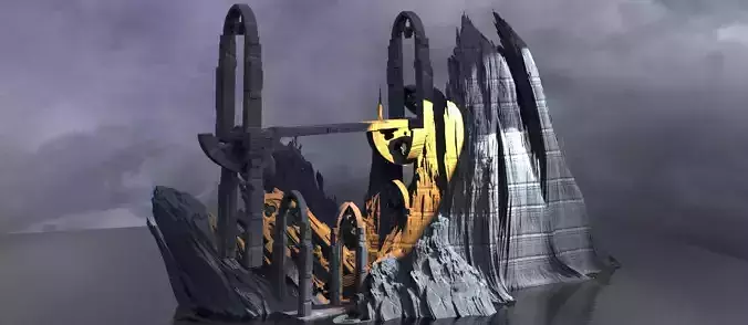 Gorgoroth Temple Fortress Ruins bridge 7