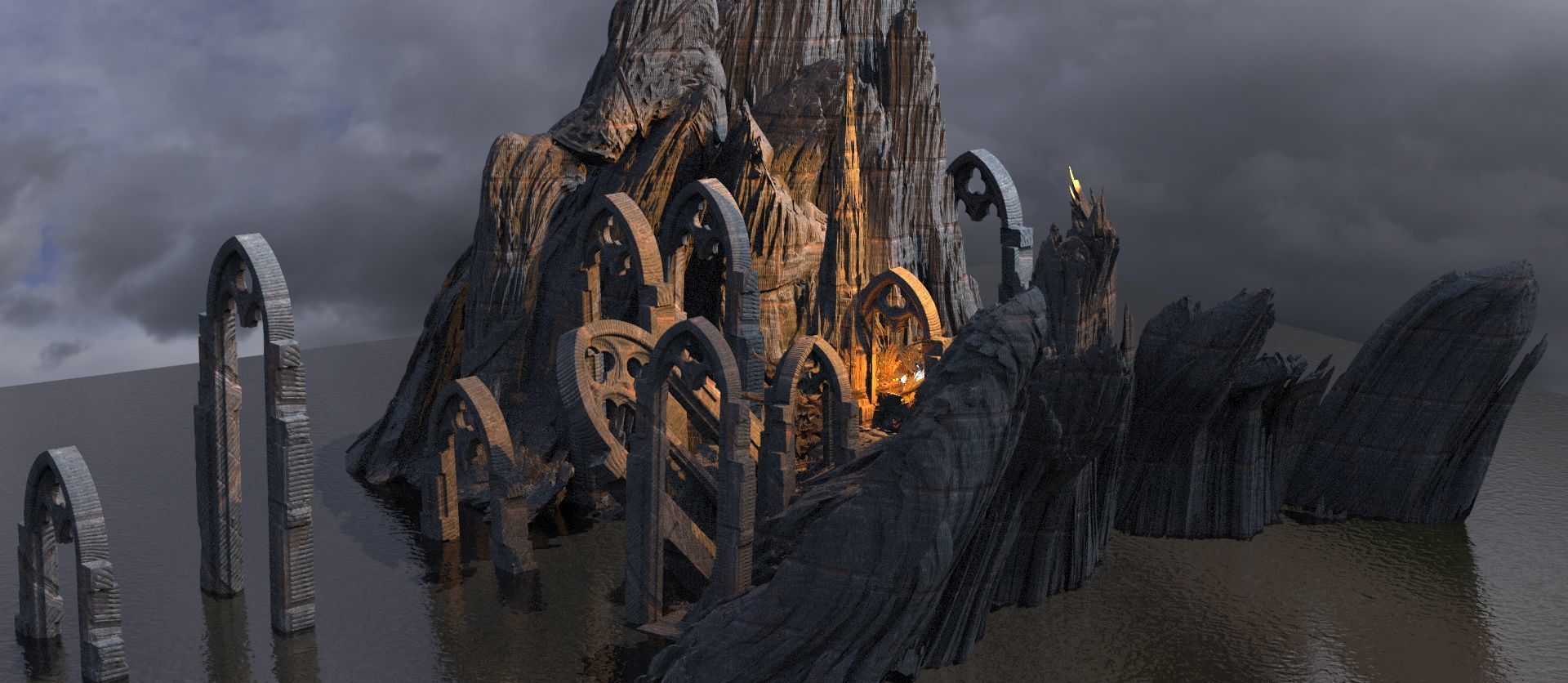 Mines of Moria Temple Fortress 5 3D model_1