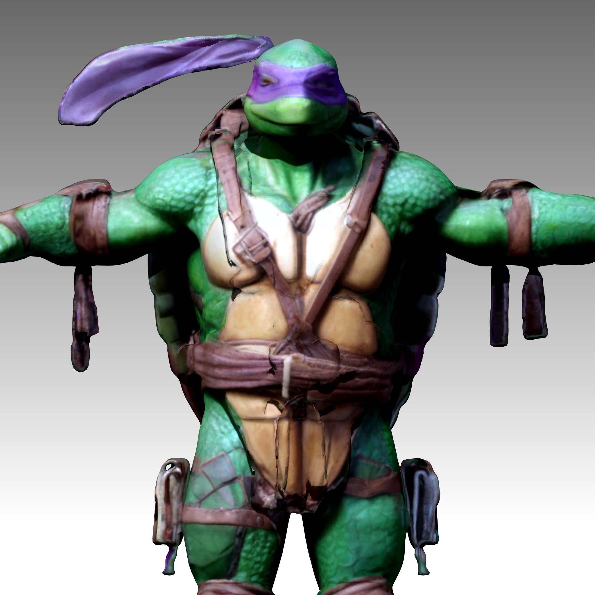 TMNT Ninja Turtles Donatello Low-poly 3D model_1