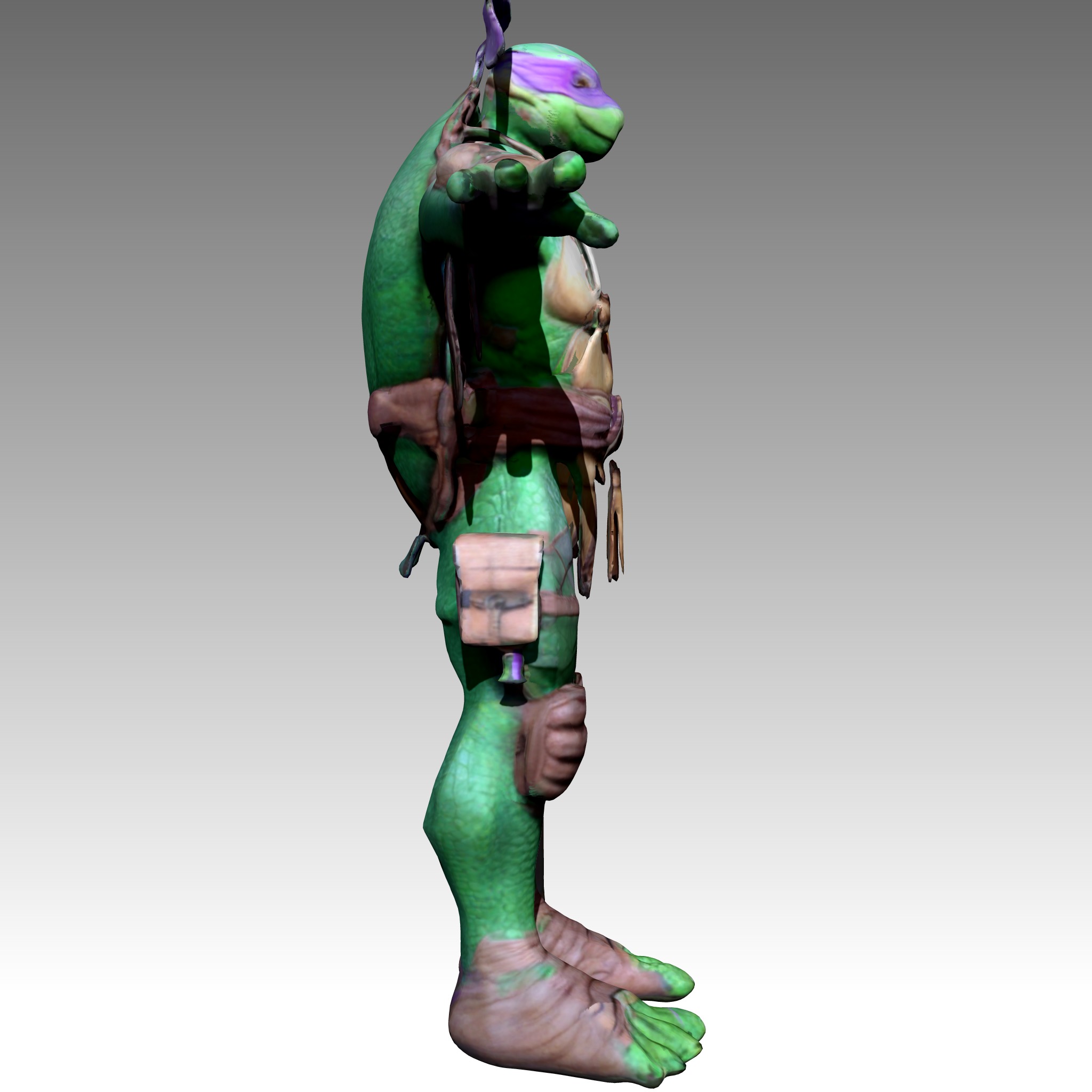 TMNT Ninja Turtles Donatello Low-poly 3D model_5