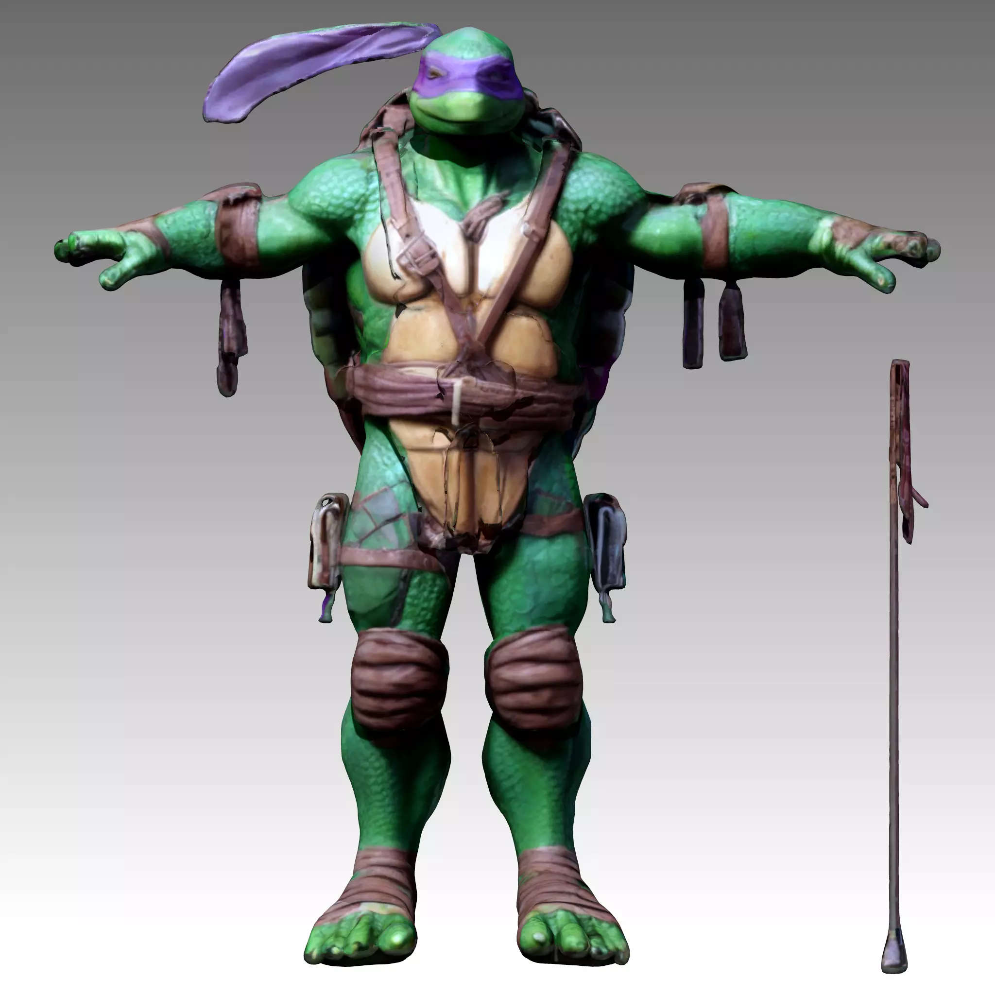 TMNT Ninja Turtles Donatello Low-poly 3D model_0