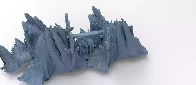 Mines of Moria castle 1  3D model