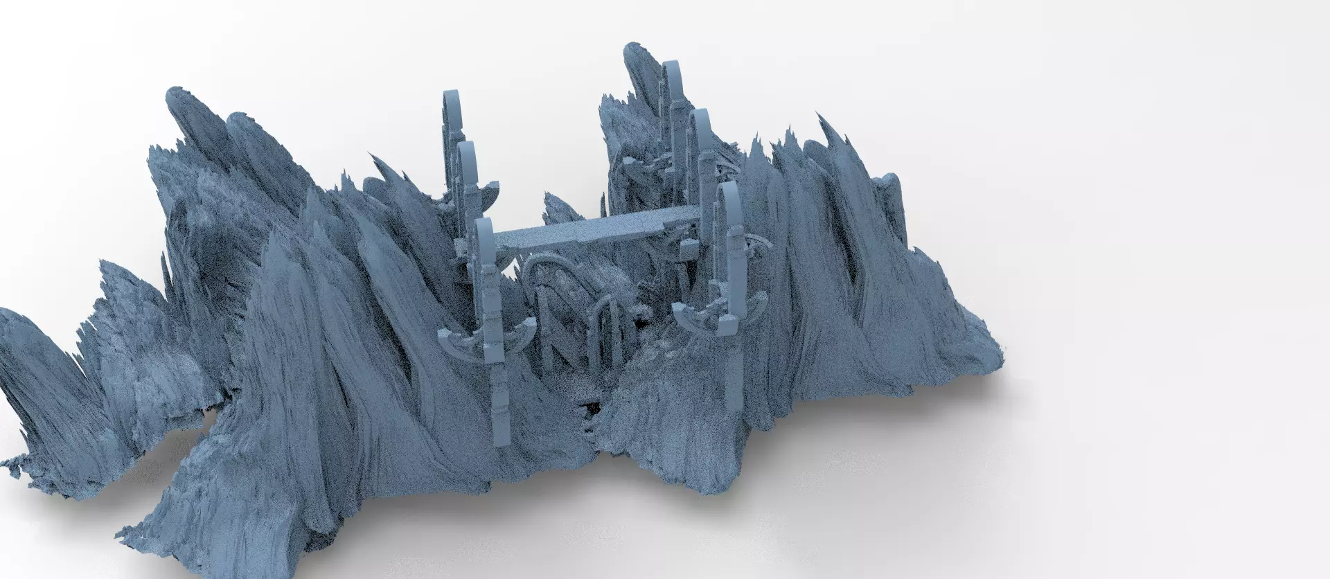 Mines of Moria castle 1  3D model_0