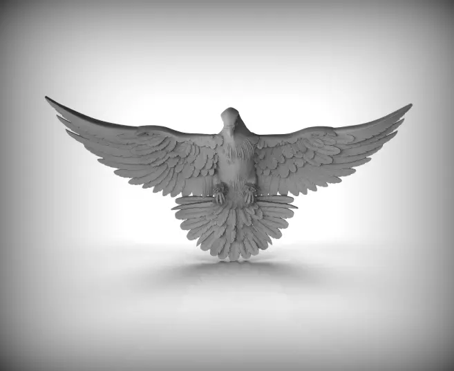 Eagle Zbrush Sculpt 3D model 3D print model_0