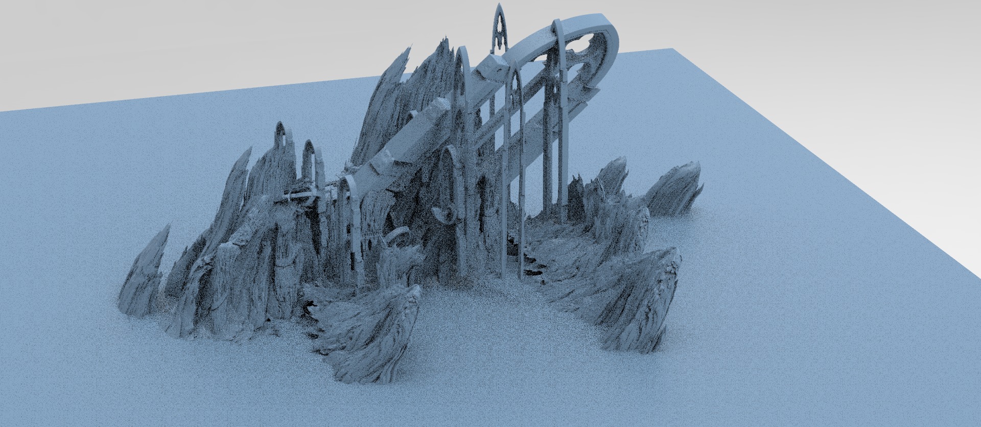 Mines of Moria castle 4  3D model_2