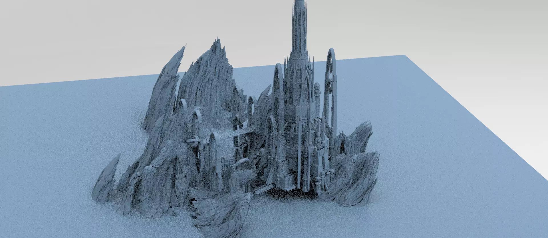 Dwarven city 1 3D model_0