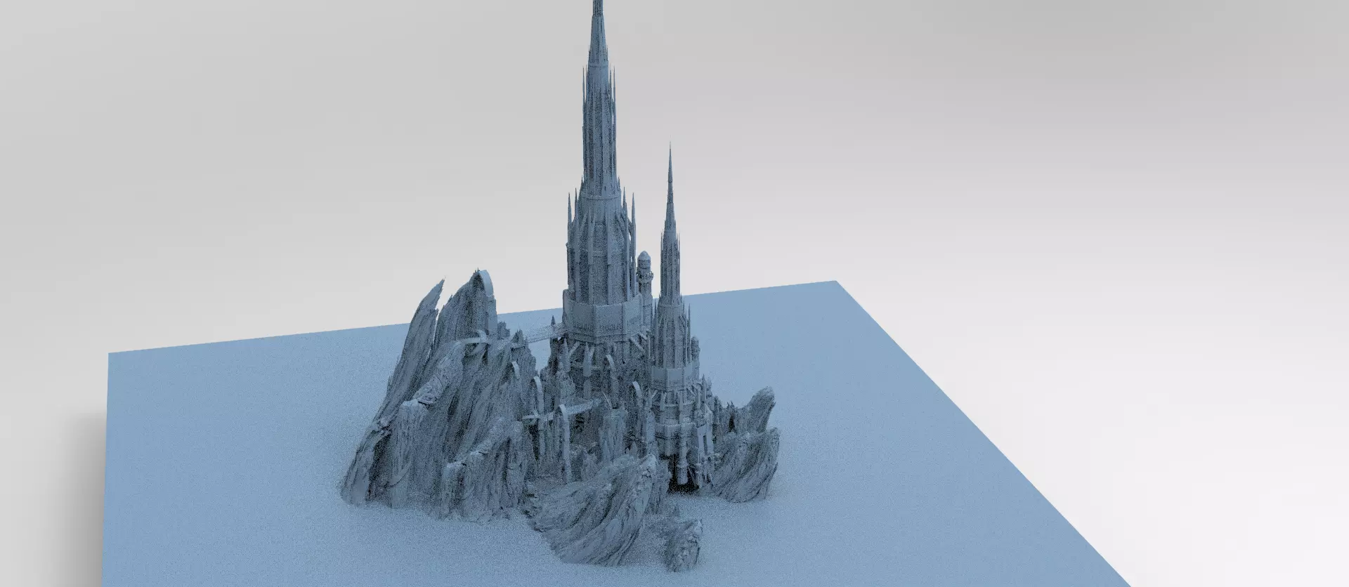 Mines of Moria castle 6 3D model_0