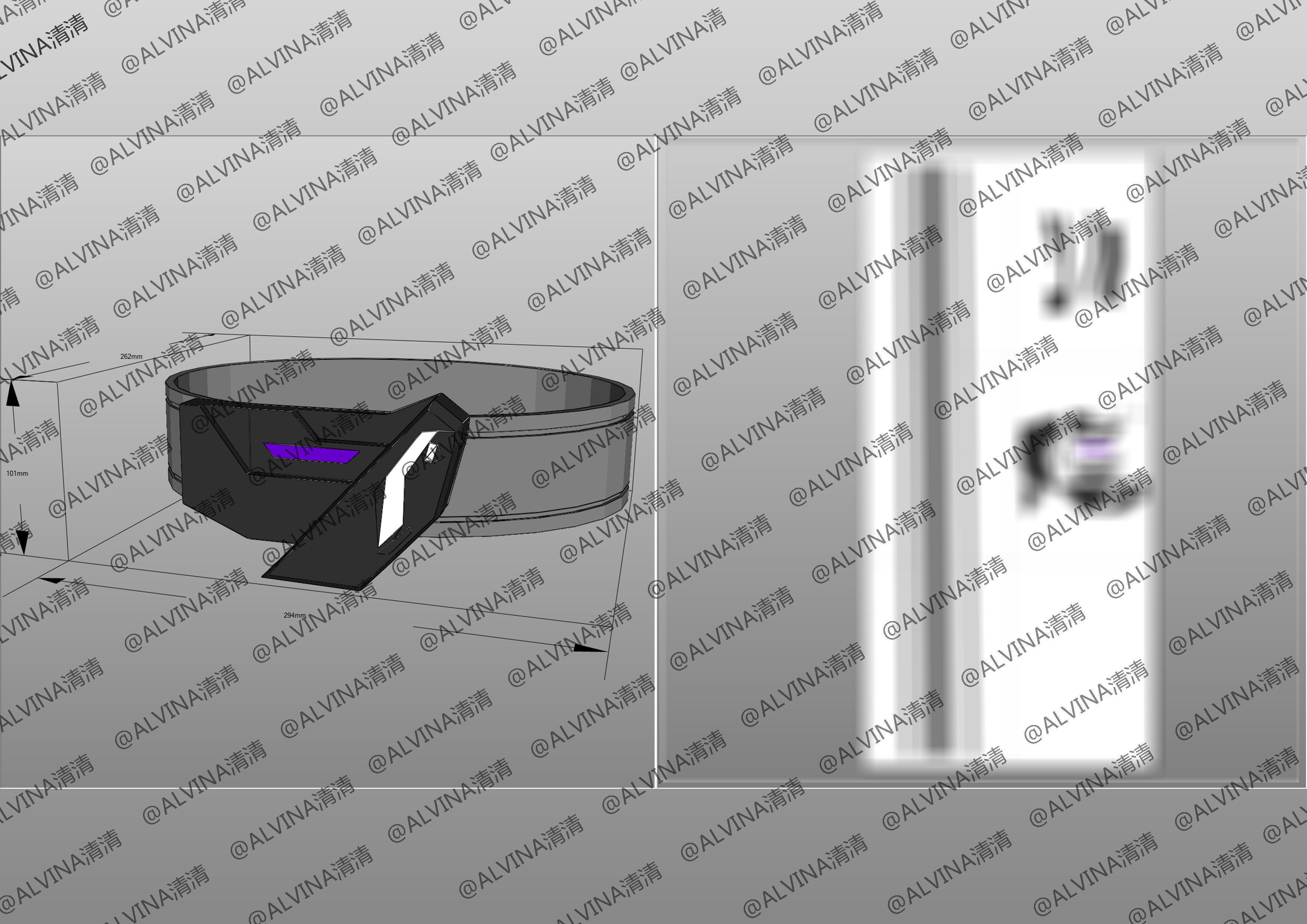 Kamen Rider Ziin Armor - DIY Cosplay Pepakura Foam Template Low-poly 3D model_20