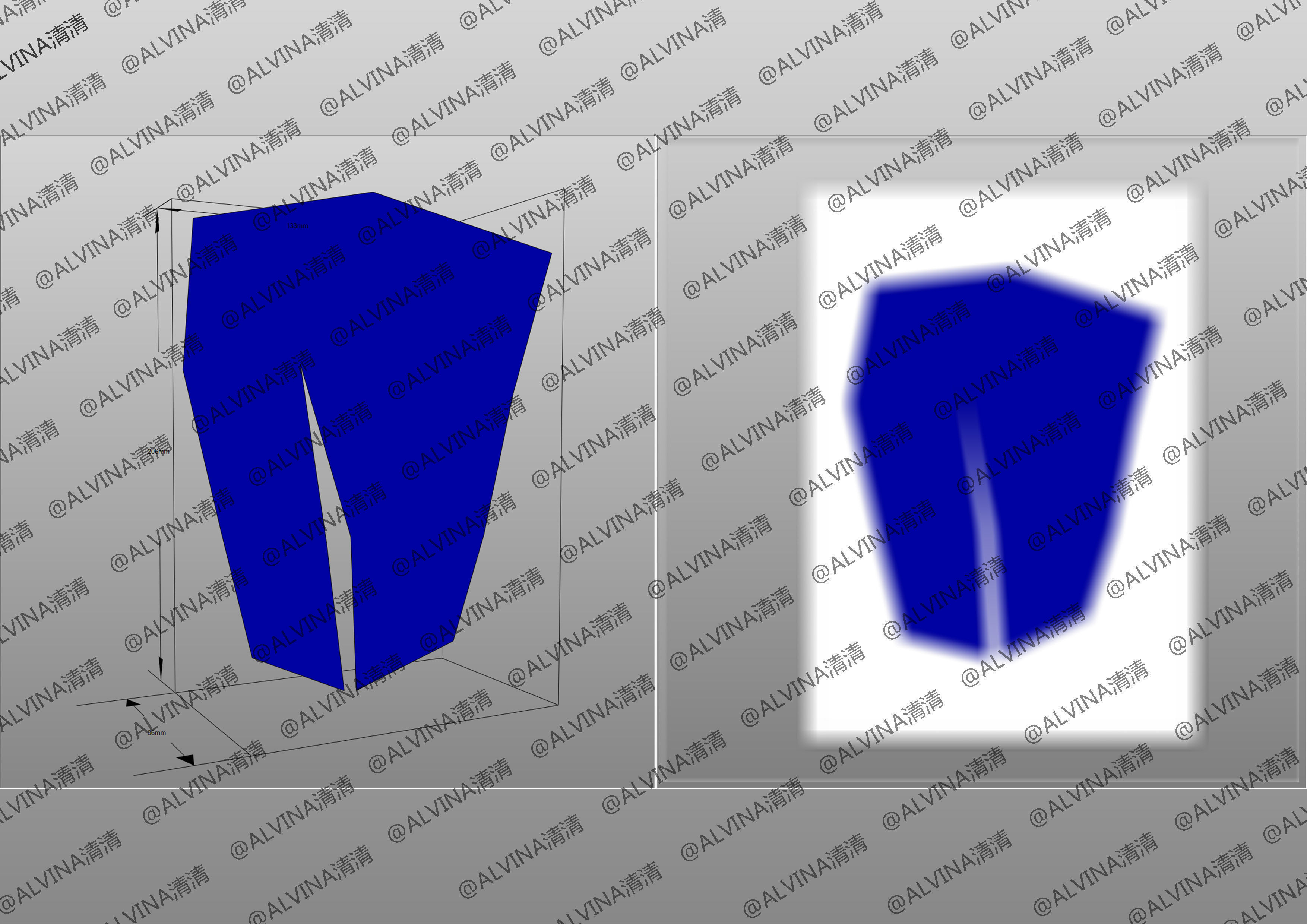 Kamen Rider Ziin Armor - DIY Cosplay Pepakura Foam Template Low-poly 3D model_14