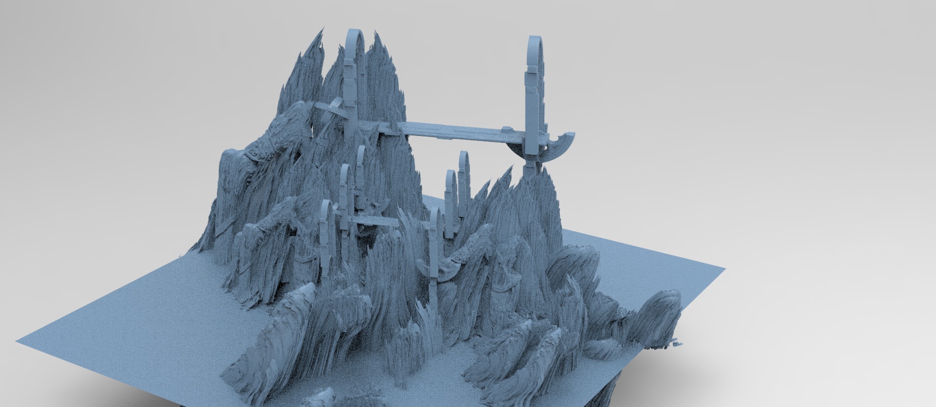 Mines of Moria castle 7  3D model_1
