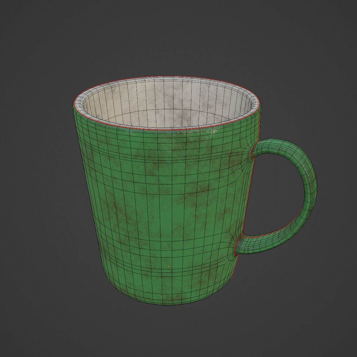 Old Dirty Coffee Cup 03 3D model_7