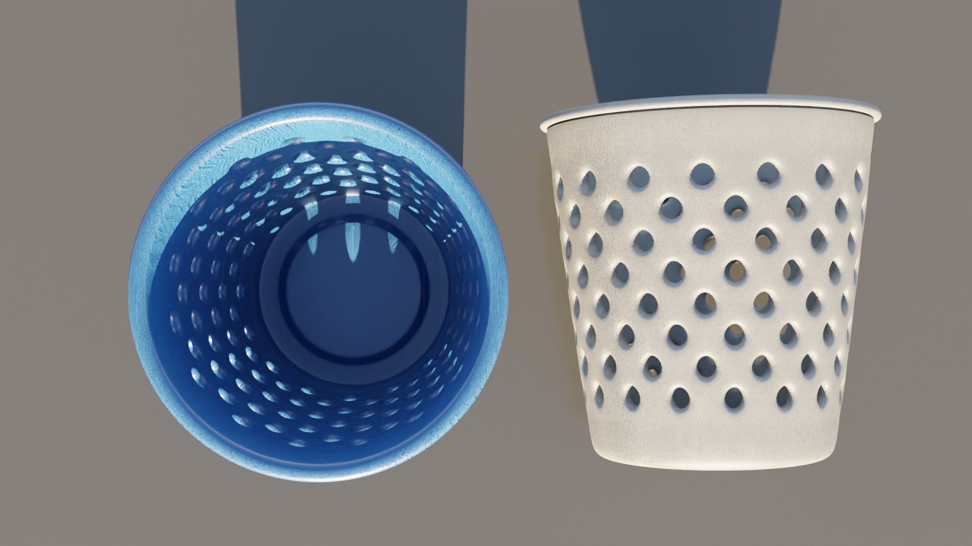 Dustbin Plastic 3D model_3