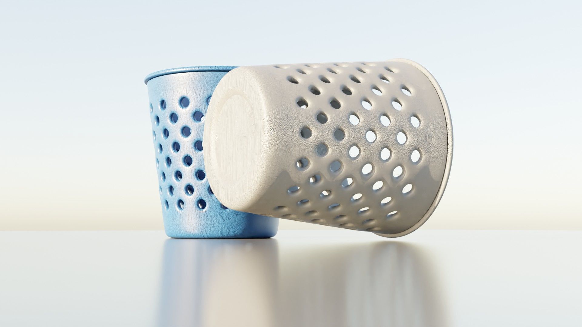 Dustbin Plastic 3D model_4