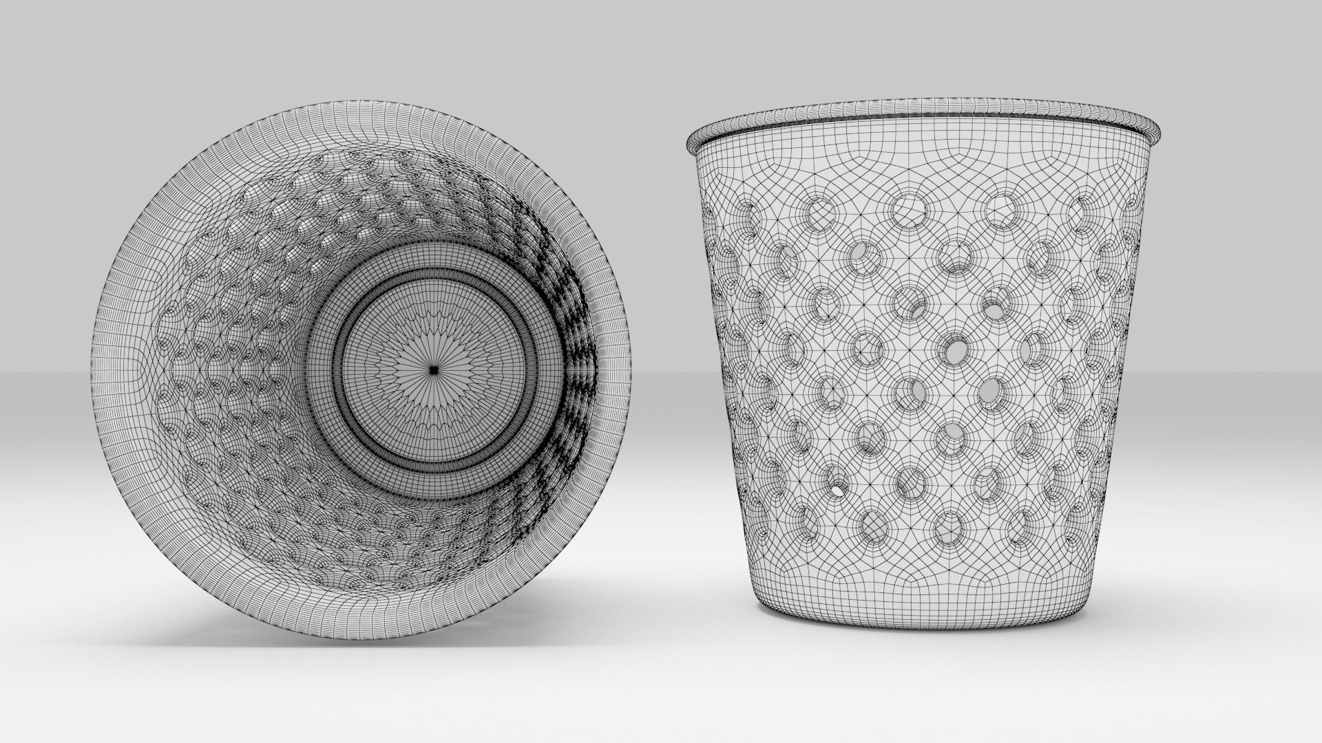 Dustbin Plastic 3D model_6