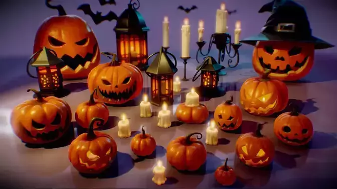 Halloween Pumpkin and lanters decorations