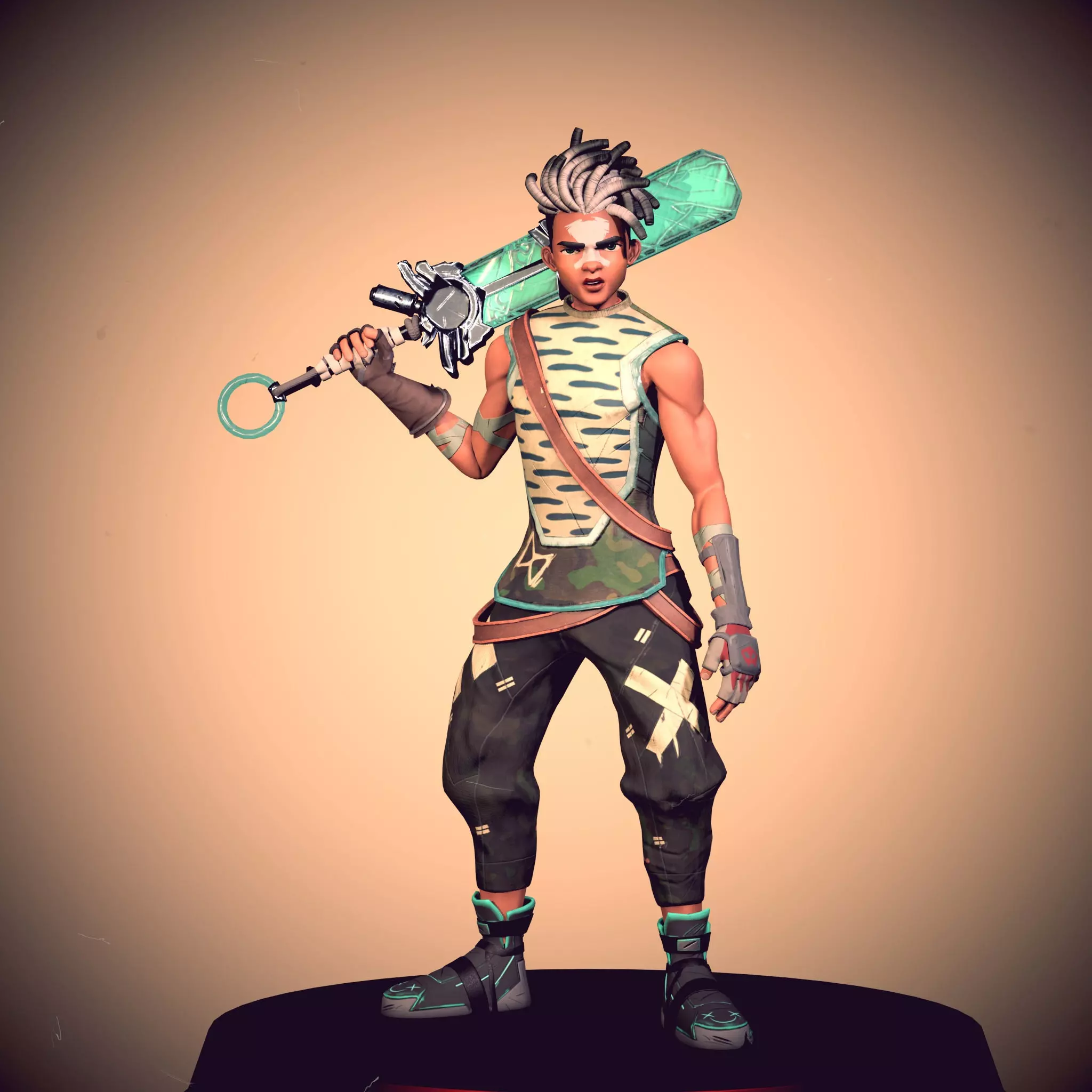 Game ready stylize Character Low-poly 3D model Low-poly 3D model