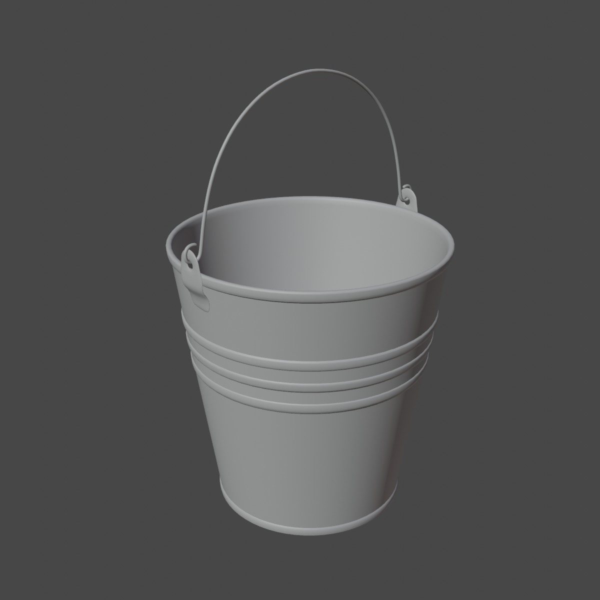 Dirty Steel Bucket 02 3D model_8