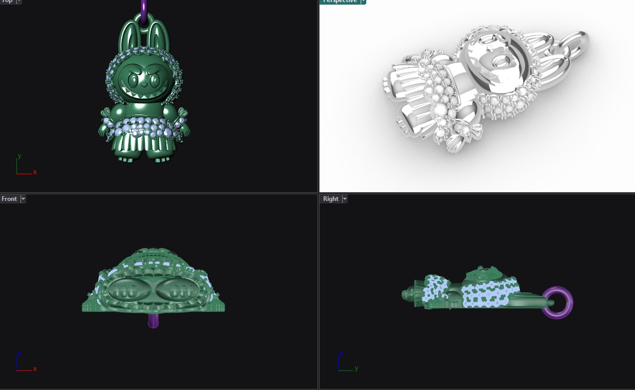 pendant LaBuBu 3D print model_10