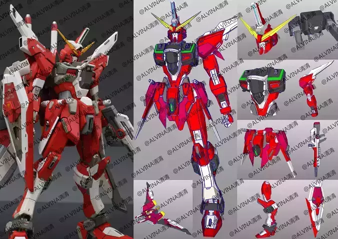 Gundam Infinite Justice Armor - DIY Cosplay Pepakura Foam